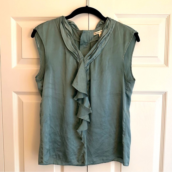 Banana Republic - Teal Silk Blouse - Picture 1 of 4